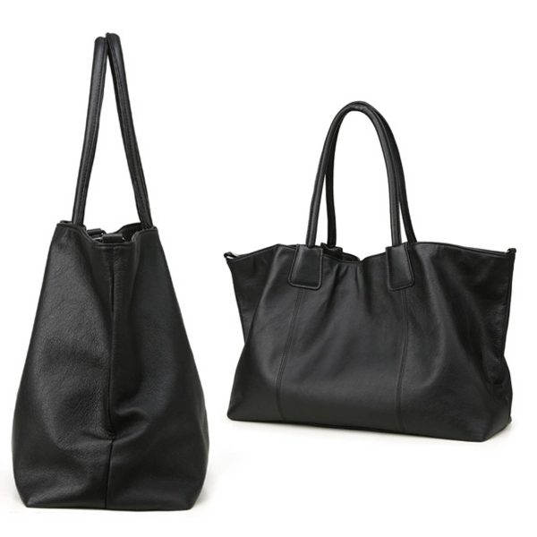 Soft Genuine Leather Top-handle Purse for Women - Image 3