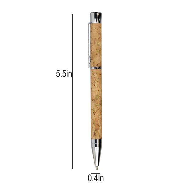 Twist Action Eco Cork Barrel Ballpoint Pen - Image 7