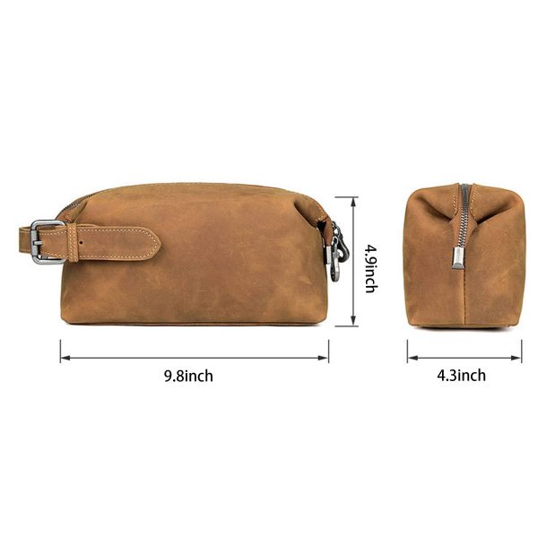 Leather Wearable Cosmetic bag - Image 4