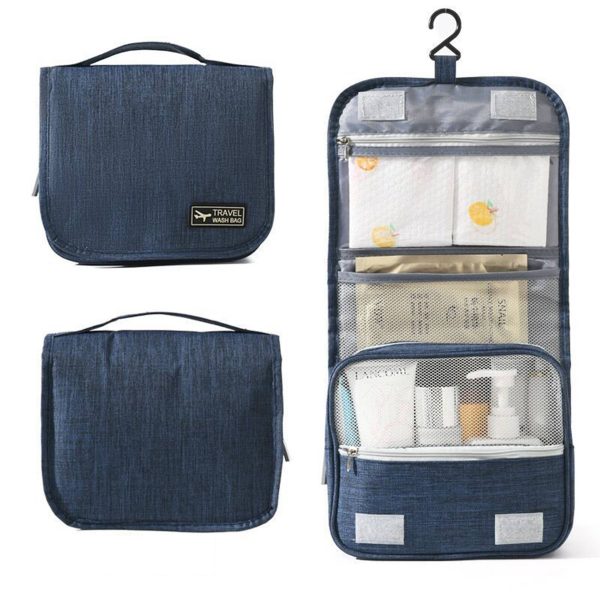 Polyester Waterproof Hanging Toiletry Bags