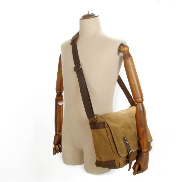Casual canvas men's cross-body bag - Image 4