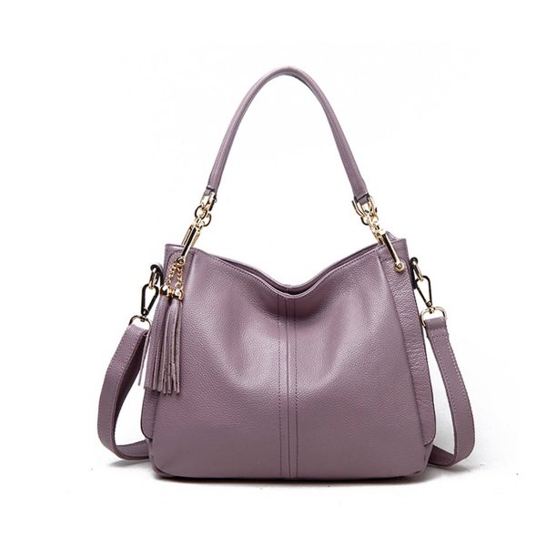 PU Leather Tassels Women Cross-body Handbags multicolour - Image 3