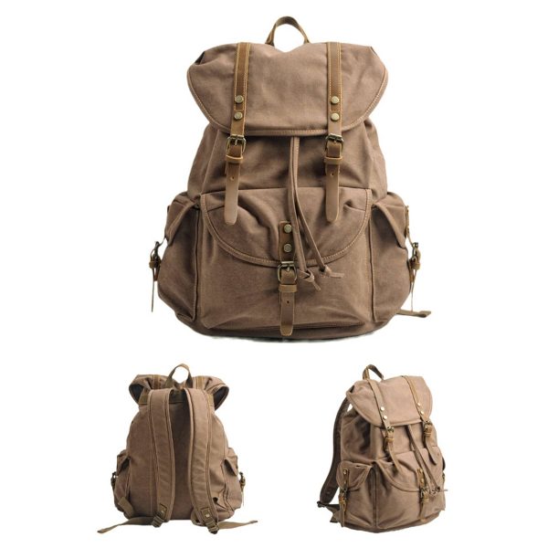Canvas Vintage Backpack - Image 5
