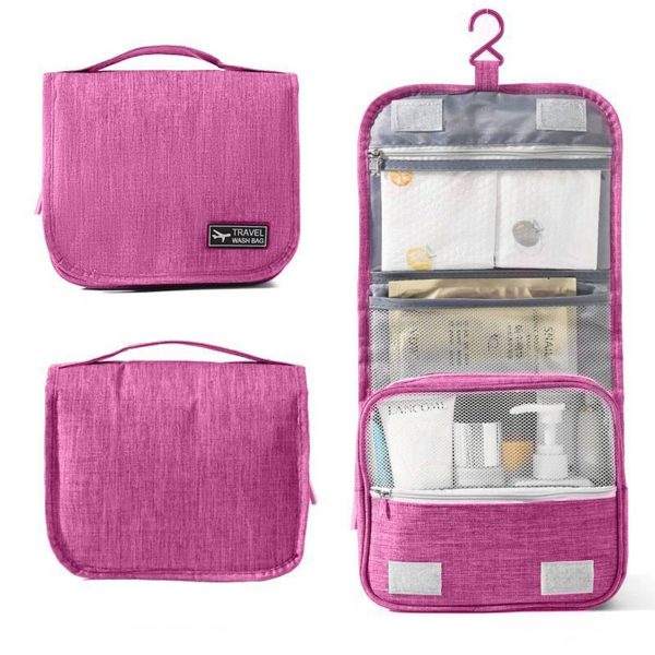 Polyester Waterproof Hanging Toiletry Bags - Image 6