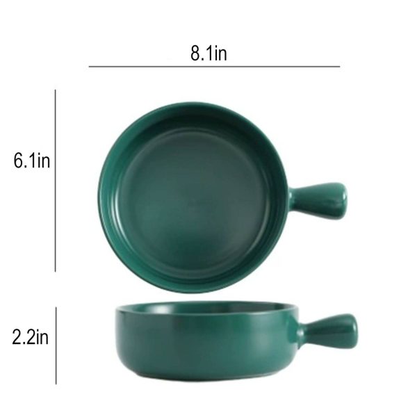 20oz Ceramic Soup Bowls w/ Handle - Image 7