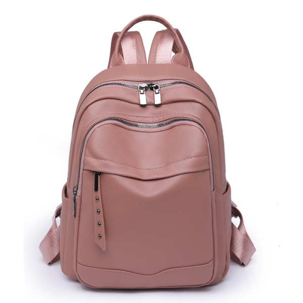 PU Soft Leather Backpack - Image 3