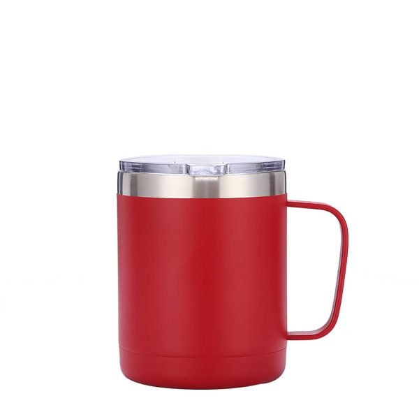 10oz Stainless Steel Insulated Travel Mug with Handle - Image 4