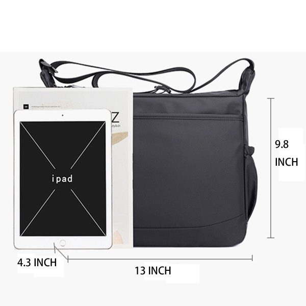 Nylon Multicolor High Capacity Crossbody Bag - Image 5