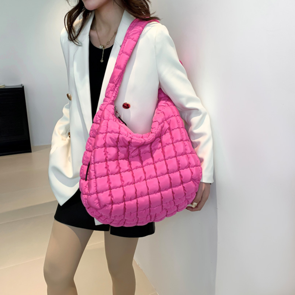Candy Color Wrinkle Tote Bag - Image 2