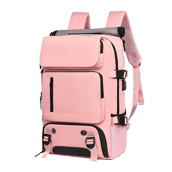 Waterproof Travel Nylon Backpack W/ External Usb - Image 2