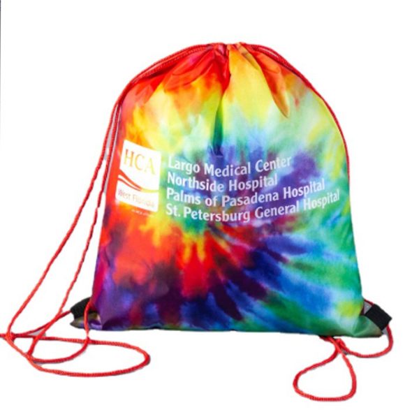 Nylon Waterproof Sports Drawstring Backpack - Image 2