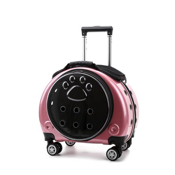 Full Transparent Pet Trolley Box Dog Bag - Image 4