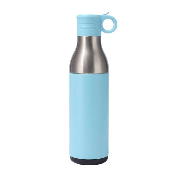 17oz Stainless Steel Insulated Bottle Cooler w/ Straw - Image 5