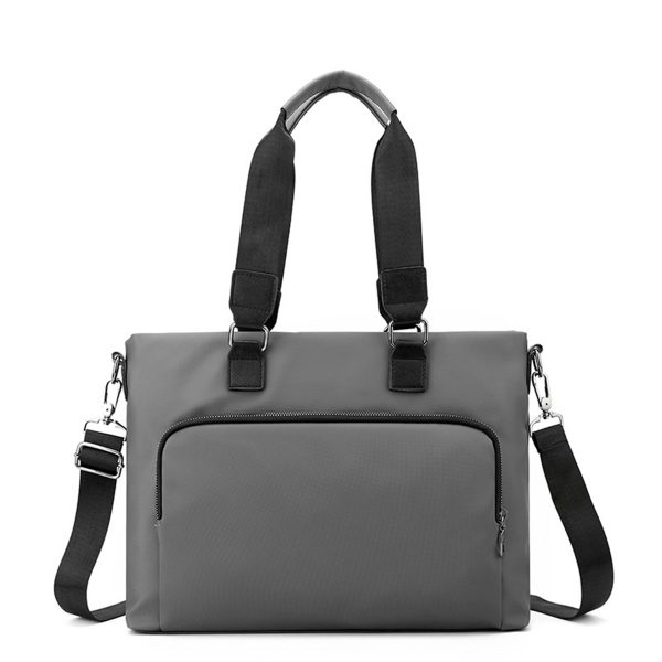Polyurethane Business Waterproof Laptop Cross-body Bag - Image 3
