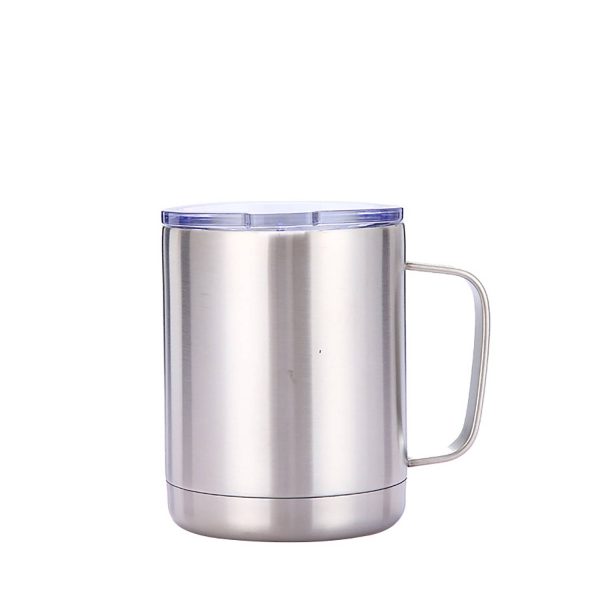10oz Stainless Steel Insulated Travel Mug with Handle - Image 7