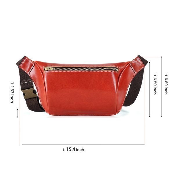 Genuine Leather Sling Bag for Men - Image 6