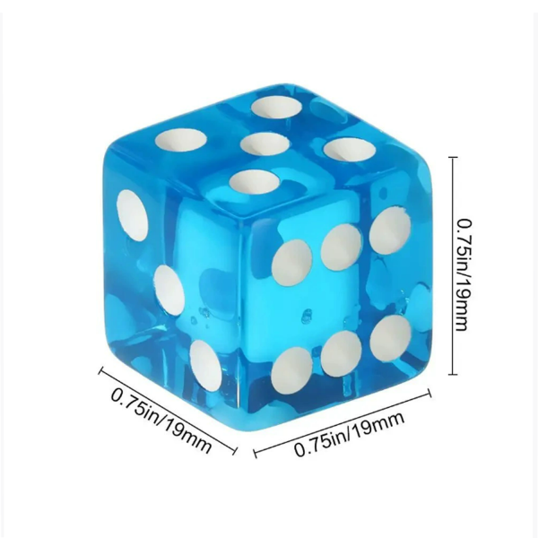 Mini Transparent Board Game Dice - Image 3