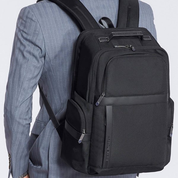 Polyester Multicolor Backpack with USB ChargerPort - Image 4