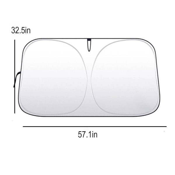 Silver Coated Car Front Sun Shade - Image 3