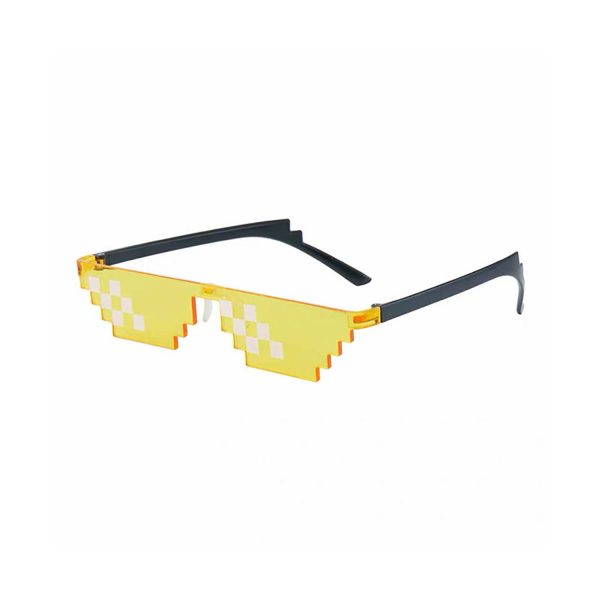 Creative Funny Square Mosaic Pixel Sunglasses - Image 4