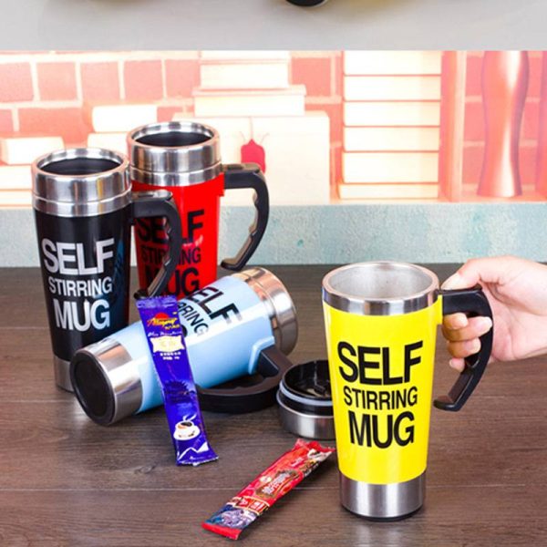 28oz Stainless Steel Auto Stirring Coffee Mug - Image 12