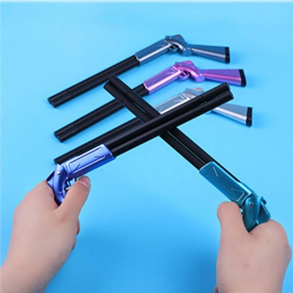Dual Barrels Rifle Gun Shaped Gel Pen - Image 10