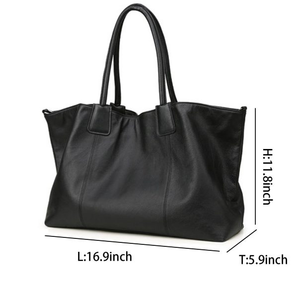 Soft Genuine Leather Top-handle Purse for Women - Image 4