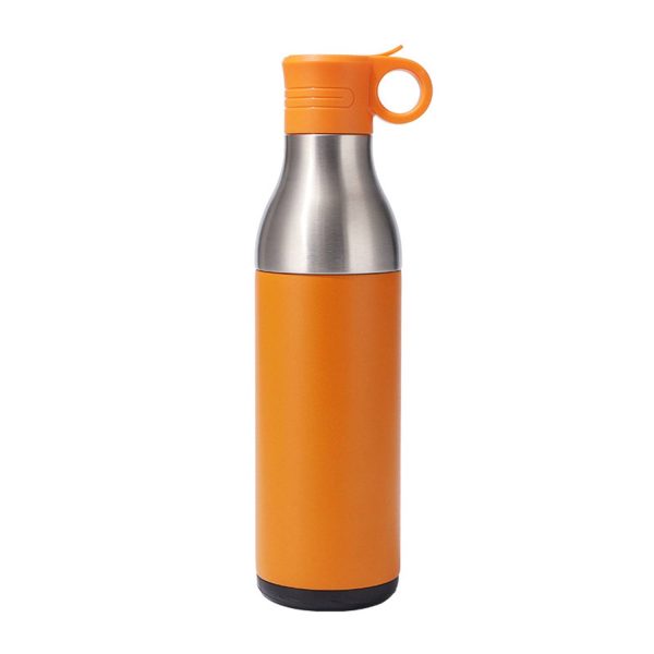 17oz Stainless Steel Insulated Bottle Cooler w/ Straw - Image 7