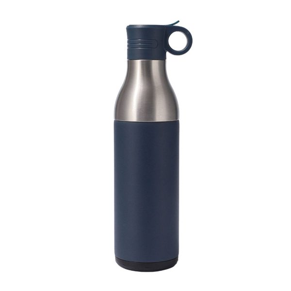 17oz Stainless Steel Insulated Bottle Cooler w/ Straw - Image 2