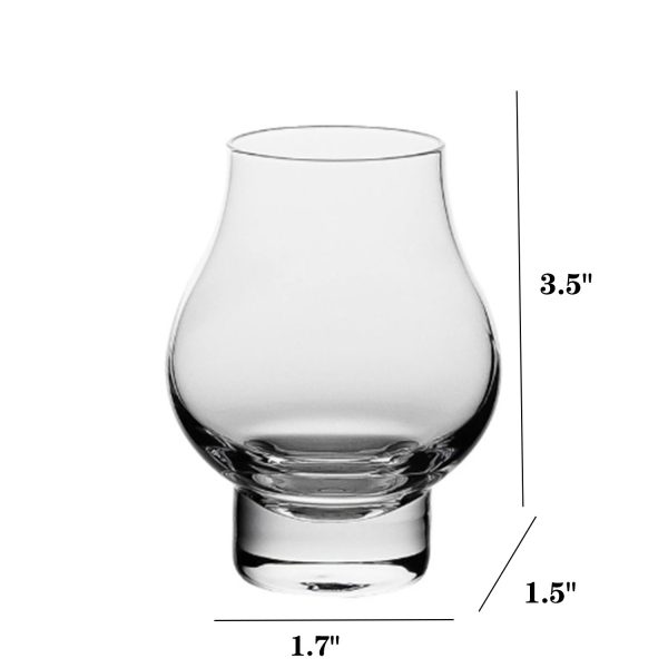 7oz Heat Resistant Borosilicate Whiskey Glass - Image 3
