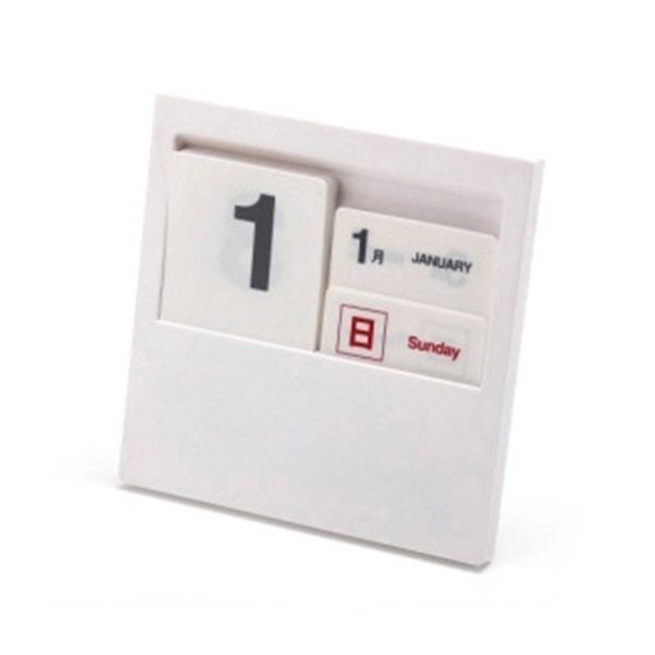 Plastic Card Slot Desktop Calendar - Image 2