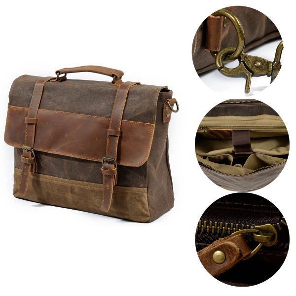 Canvas Waterproof Messenger bag - Image 5