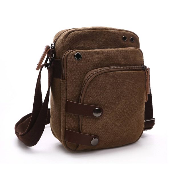 Canvas wearable Cross-body bag