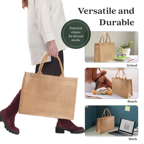 Eco Organic Cotton Tote Bag - Customizable & Reusable - Image 3