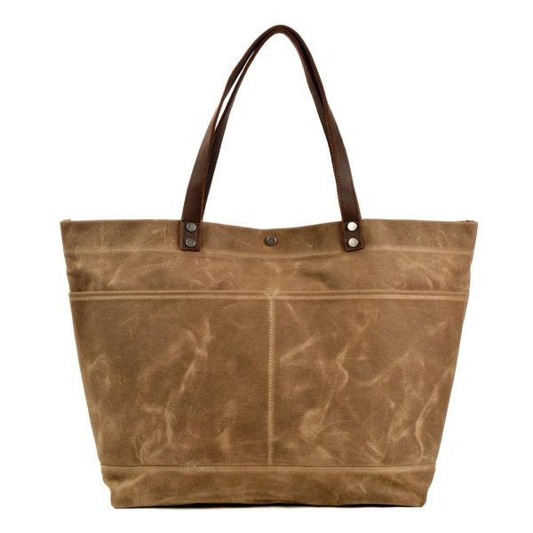 Waxed Canvas Travel Tote Bag - Image 3