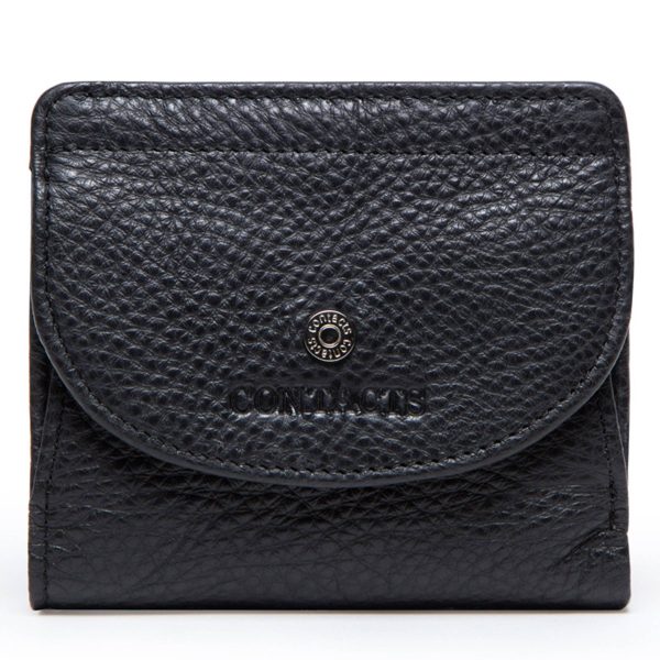 Leather Slim Bifold Purse Card Holder Wallets Women - Image 5