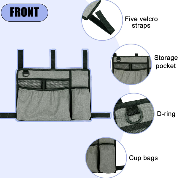 Multi-Pocket Walker Bags with Cup Holder - Image 2