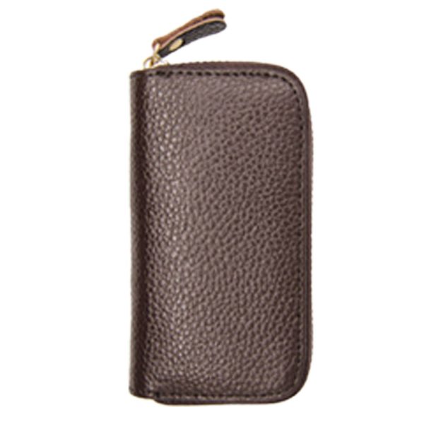 Genuine Leather Zipper Multifunction Key Bag - Image 11