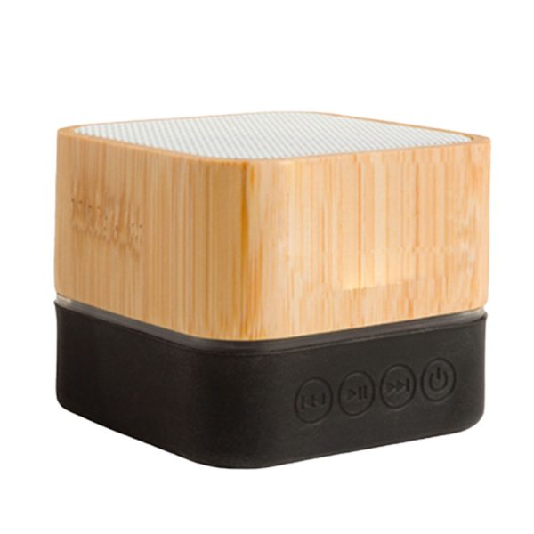 Square Bamboo Wireless Bluetooth Speaker - Image 2