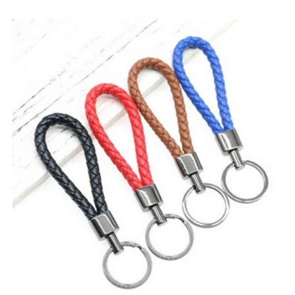 Weaved PU Leather Keychain - Image 8