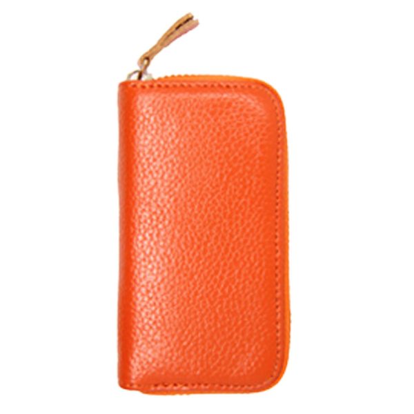 Genuine Leather Zipper Multifunction Key Bag - Image 5