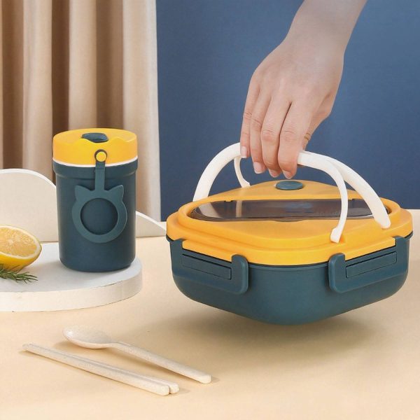 Plastic Leak Proof Lunch Box w/ Utensils - Image 7