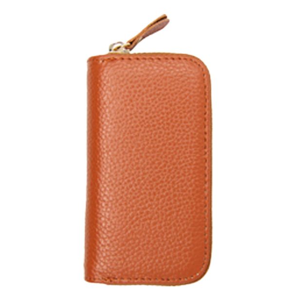Genuine Leather Zipper Multifunction Key Bag - Image 8
