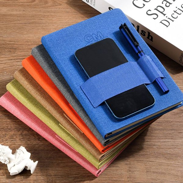 A5 Office Textured Notebook w/ Phone Holder - Image 8