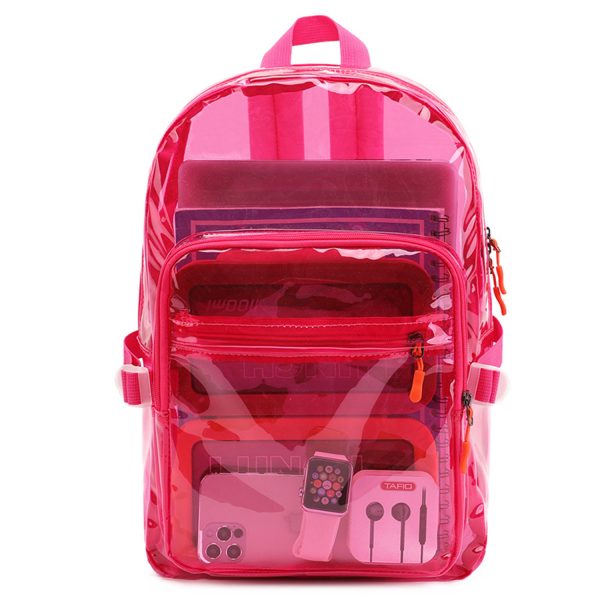 Heavy Duty PVC Waterproof Clear Backpack - Image 3