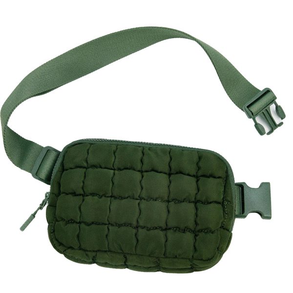 Womens Waterproof Quilted Puffer Fanny Bag - Image 6