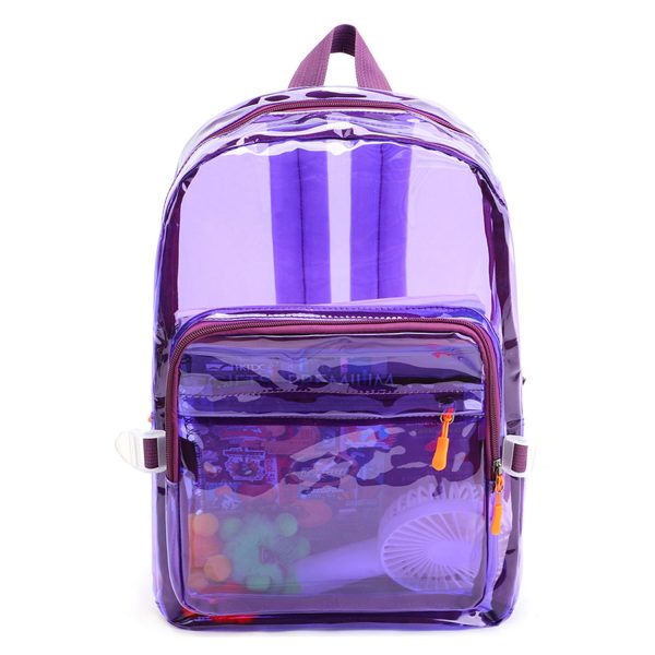 Heavy Duty PVC Waterproof Clear Backpack - Image 4