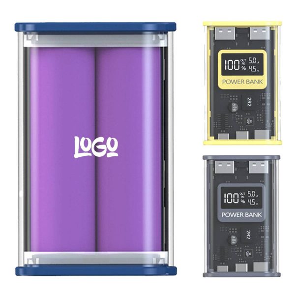 Digital Display Transparent Power Bank