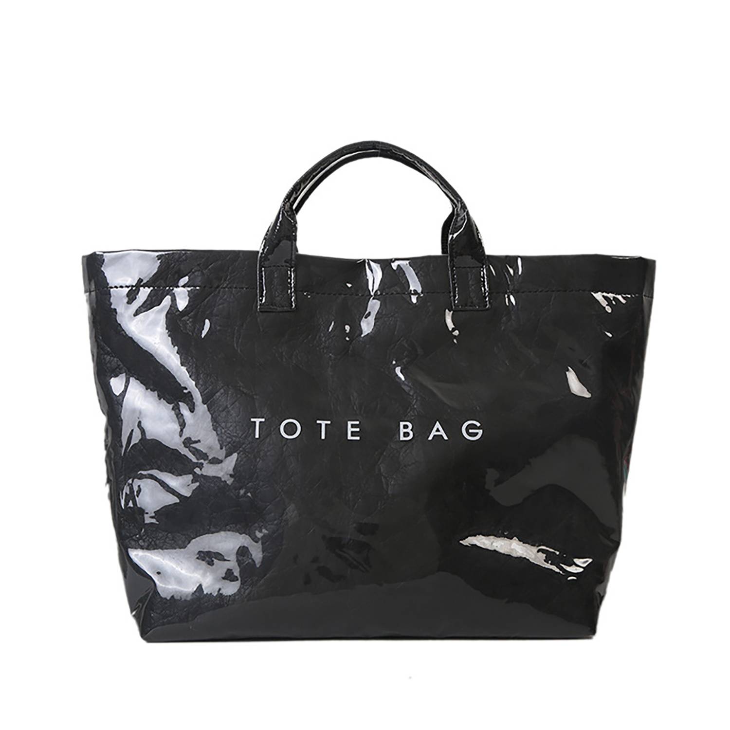 Clear PVC Cover Eco Paper Tote Bag - Image 4