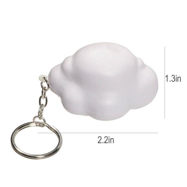 Pu Cloud Stress Reliever Keychain - Image 3